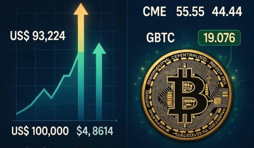 Bitcoin se Aproxima de Zona Decisiva Enquanto Preço se Mantém Acima dos US$ 91 Mil