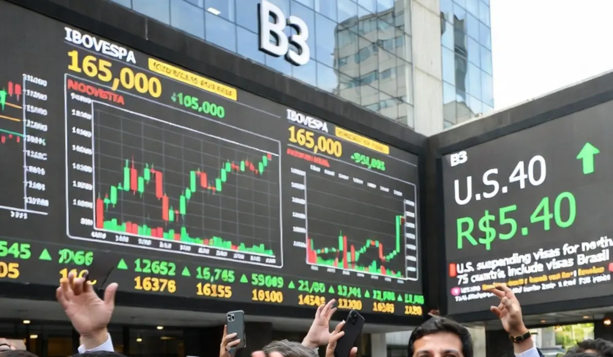 Bolsa brasileira faz história