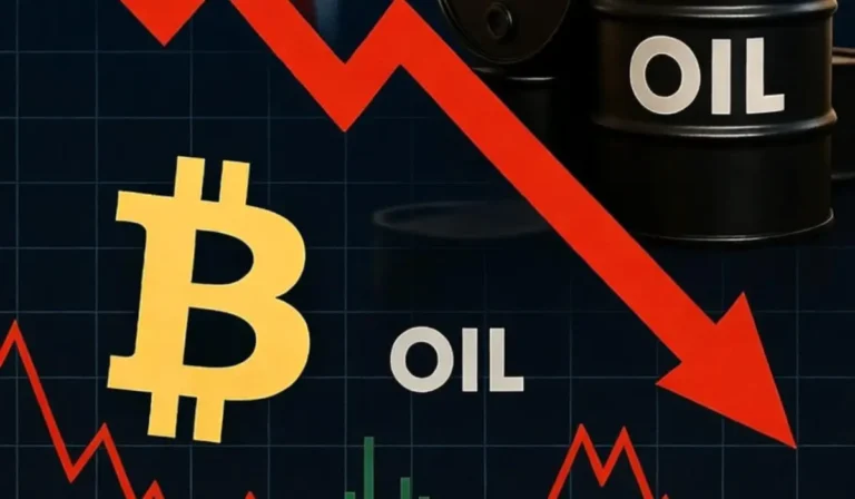 Bitcoin Caiu Quase 2% Enquanto o Petróleo Disparou
