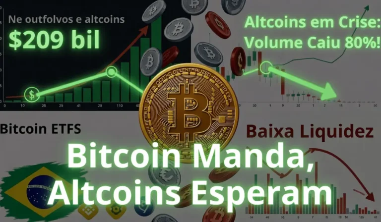 Bitcoin Domina o Mercado e as Altcoins Ficam para Trás