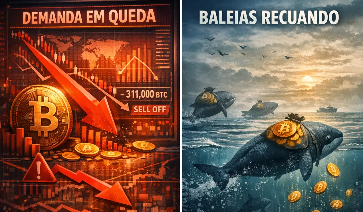 Bitcoin a demanda esfriou