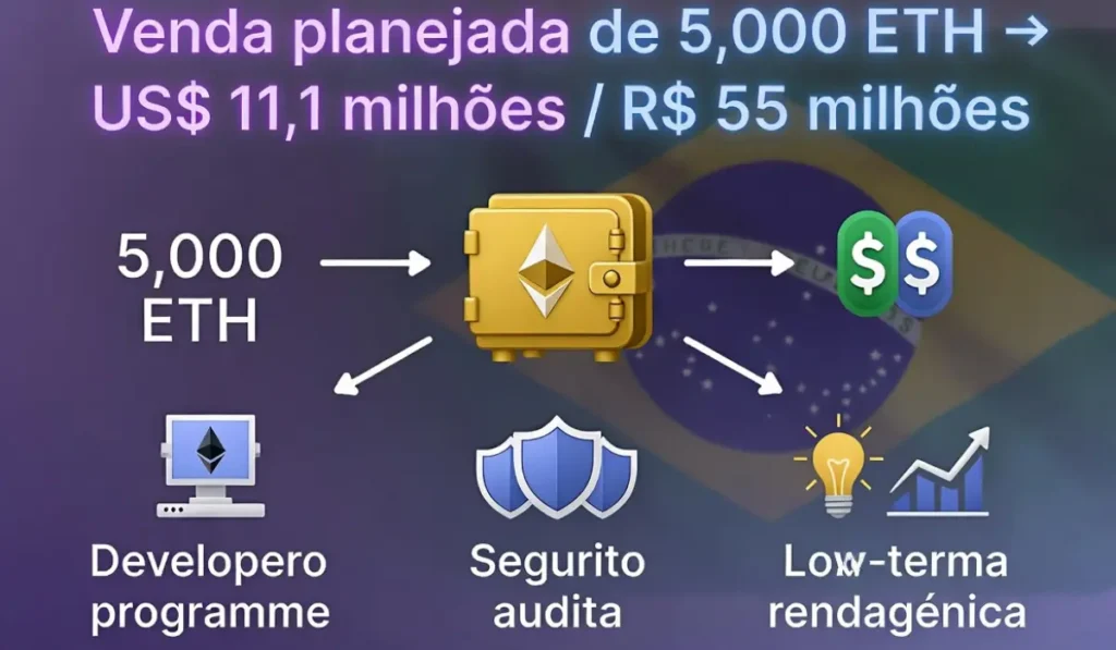 Ethereum Foundation Vende 5.000 ETH Entenda o Que Está Por Trás Dessa Movimentação Milionária