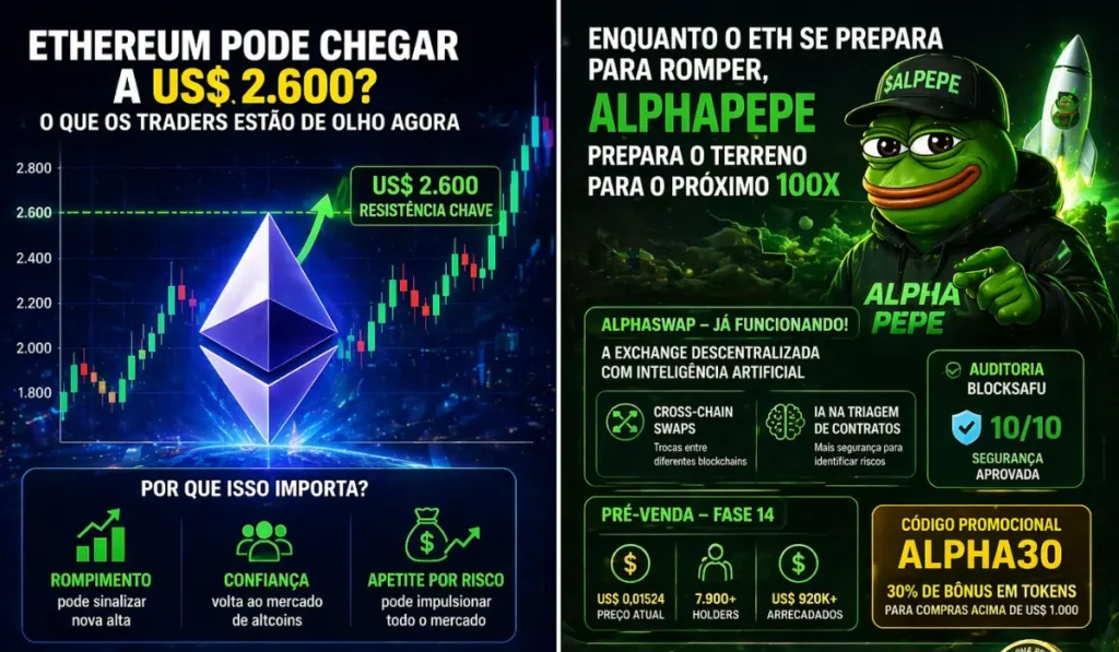 Ethereum Pode Chegar a R$2.600 O Que os Traders Estão de Olho Agora
