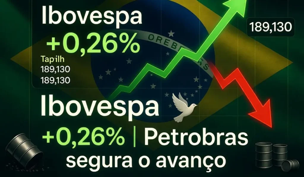 Ibovespa Sobe com Esperanças de Paz no Oriente Médio, mas Petrobras Segura o Avanço