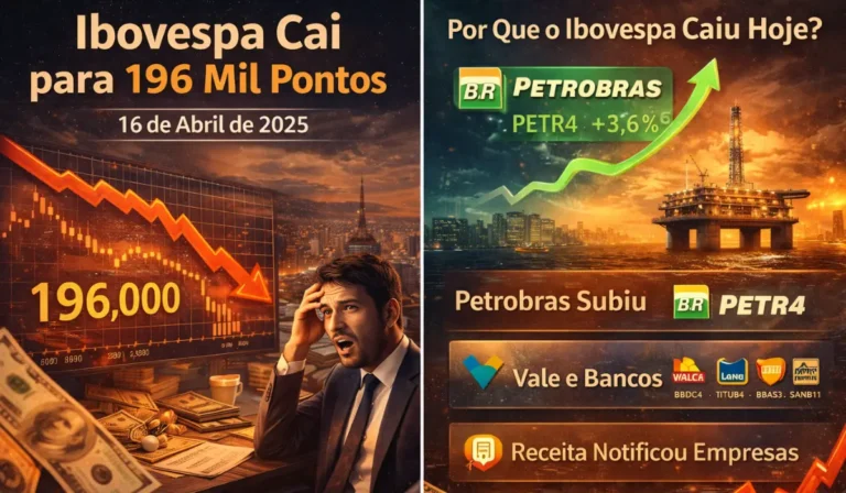 Ibovespa recua e vai a 196 mil pontos