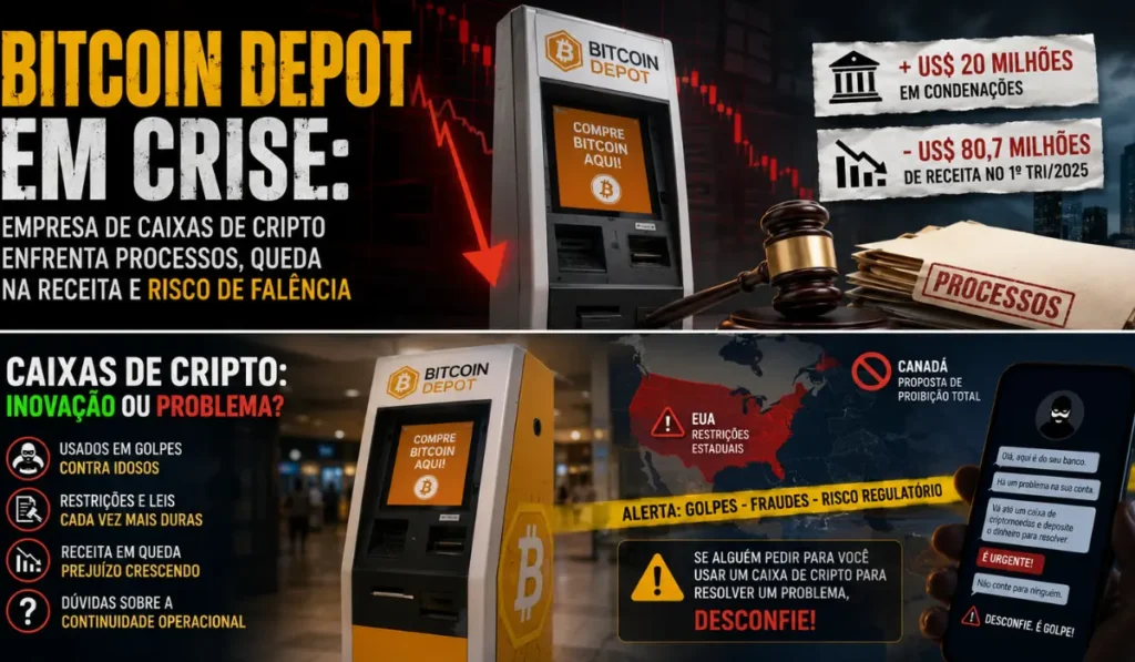 Bitcoin Depot A Empresa de Caixas Eletrônicos de Cripto que Está Passando por uma Crise Séria