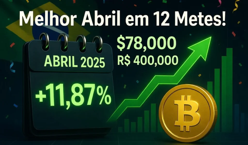Bitcoin Registra o Melhor Abril em 12 Meses - E o Que Isso Significa Para os Próximos Meses