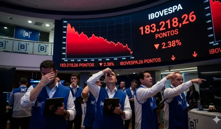 Ibovespa despenca 2,38